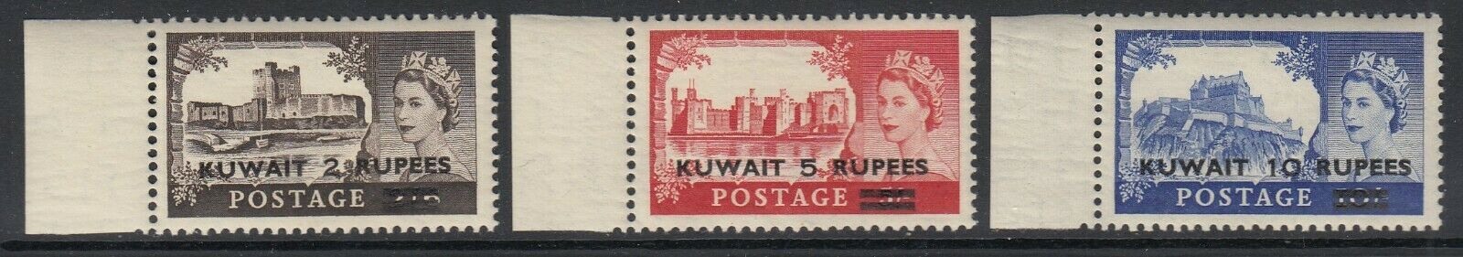 Kuwait, Scott 117-119 (sg 107-109), Mnh