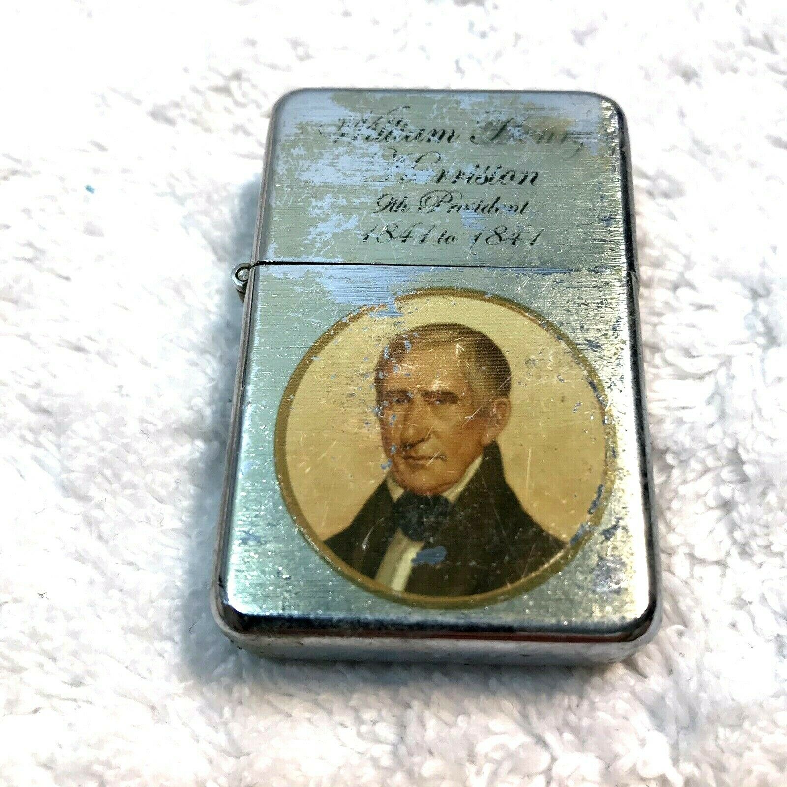 Rare Danbury Mint William Henry Harrison 9th U.s. President Case Lighter