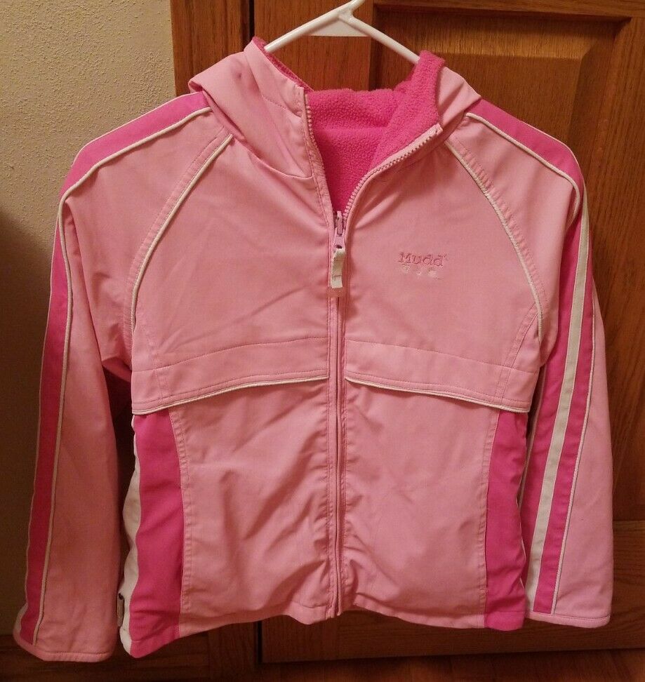 Mudd Reversible Girl's Size M (10/12) Fleece Lined Pink Jacket
