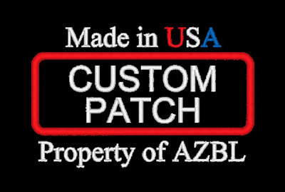 Custom Embroidered Patch Name Embroidery 1.5 X 4 Round Corner Made In Usa