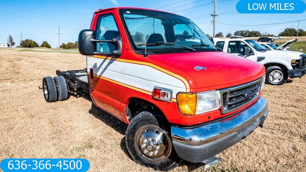 2006 Ford E450 Xlt Used Cab Chassis 6.0 Powerstroke Diesel Low Miles Hauler