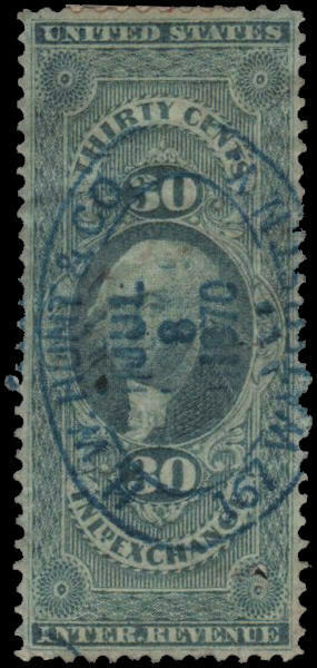 Us #r52c Used Vf H. W. Hunt & Co.