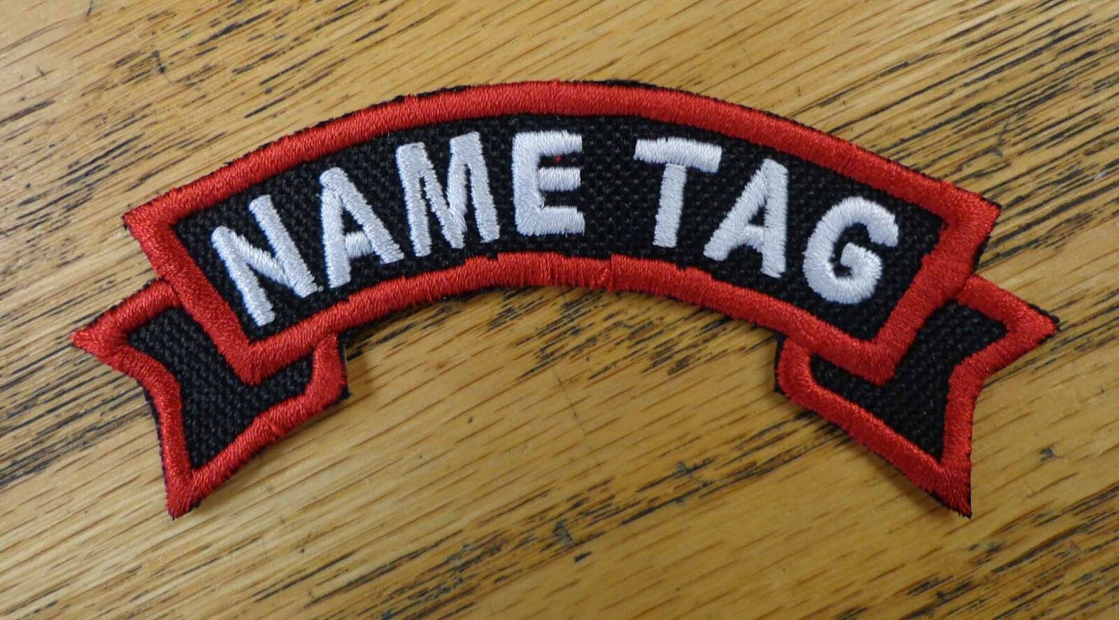Custom Embroidered Patch Ribbon Name Tag Biker Patch Mc Club Patch Made In Usa