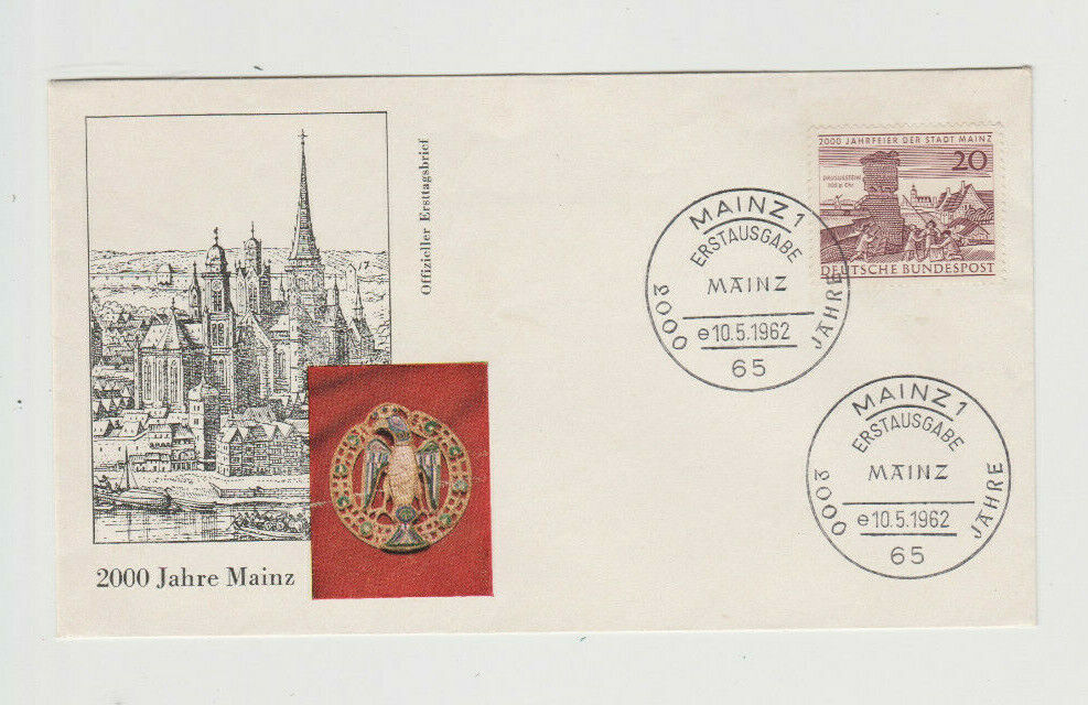 1962 Germany Canceled Postal - Mainz