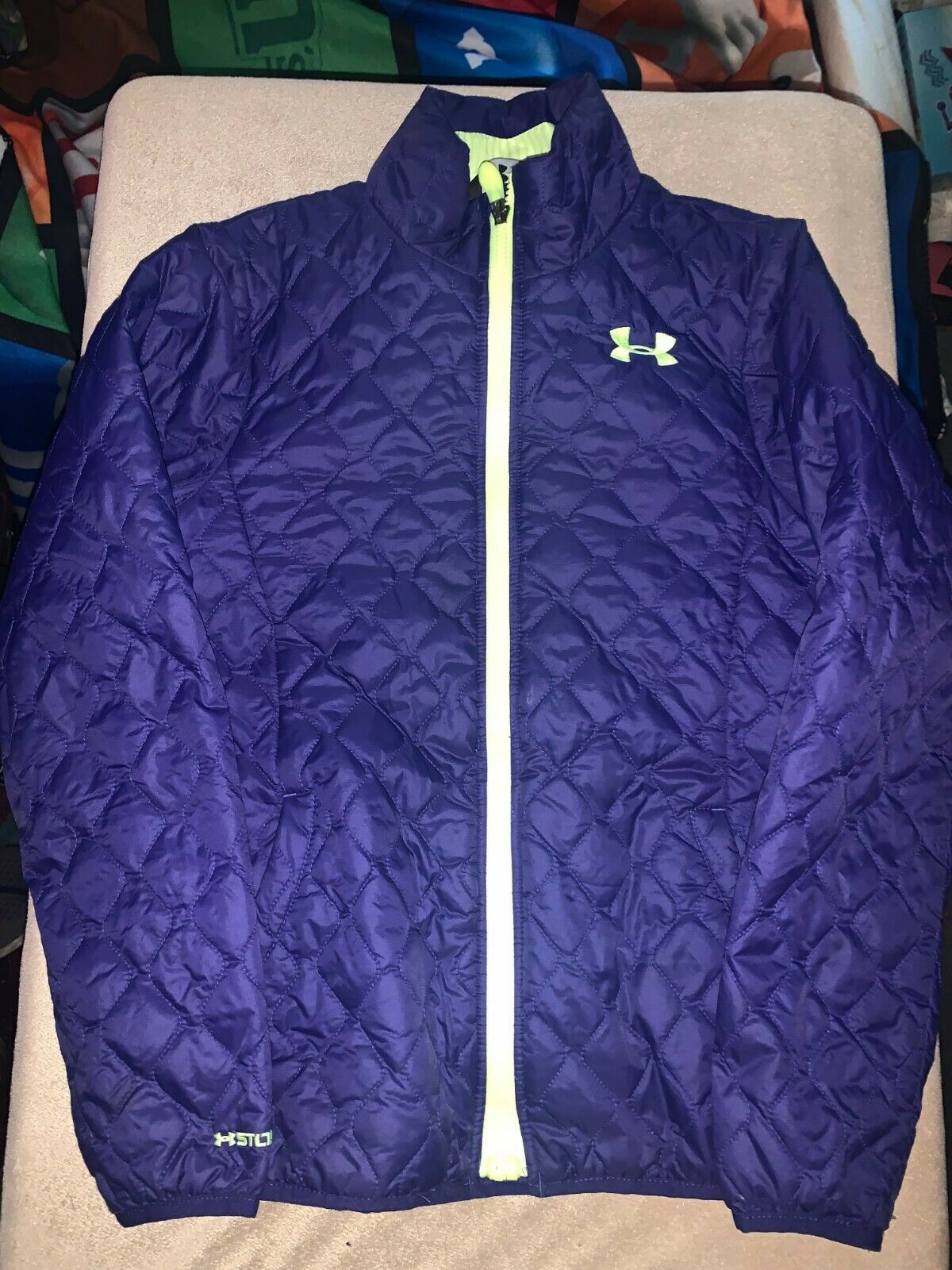 Under Armour Girl's Purple Coldgear Infrared Storm1 Micro G Jacket Youth Medium