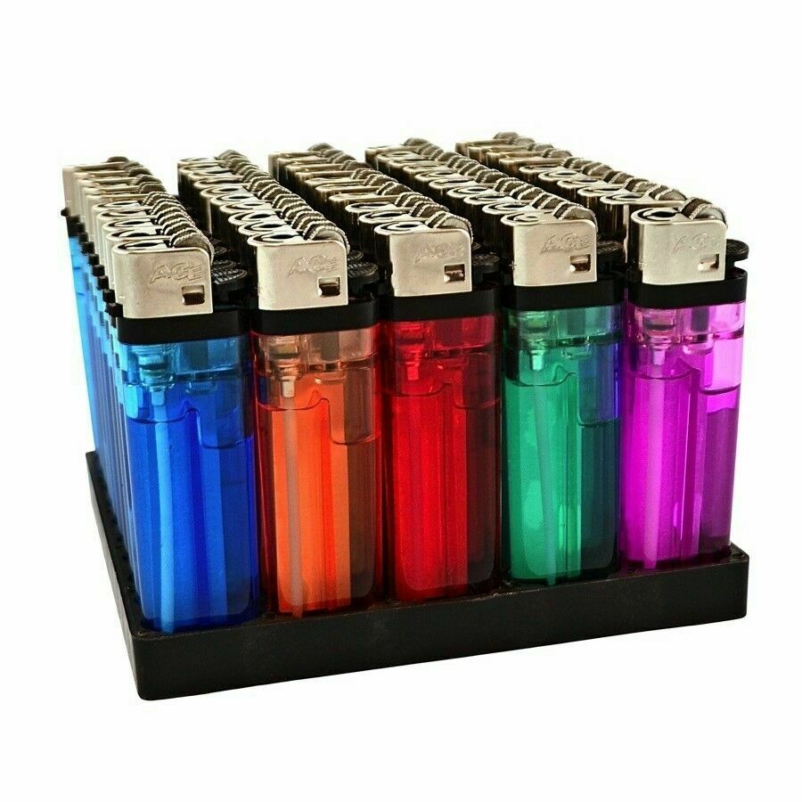 50 Cigarette Wholesale Disposable Lighters Pack With Display Stand