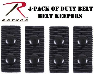 Police & Security Emt Tactical Duty Belt Keepers 4 Per Set Rothco 10584