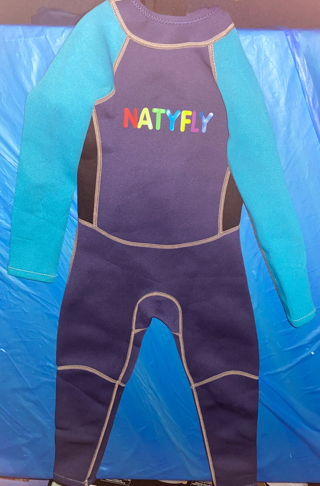 Natyfly Wetsuit Navy Blue/navy Kids Size Large See Descr