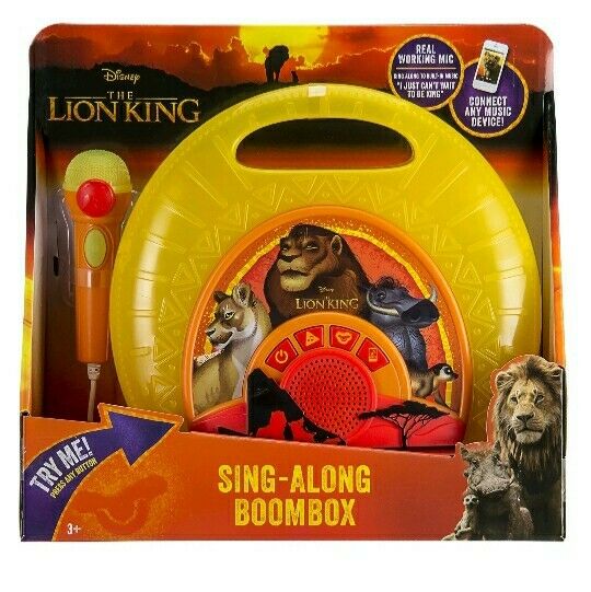 Disney The Lion King Sing Along Boombox Portable Karaoke System Built In Music