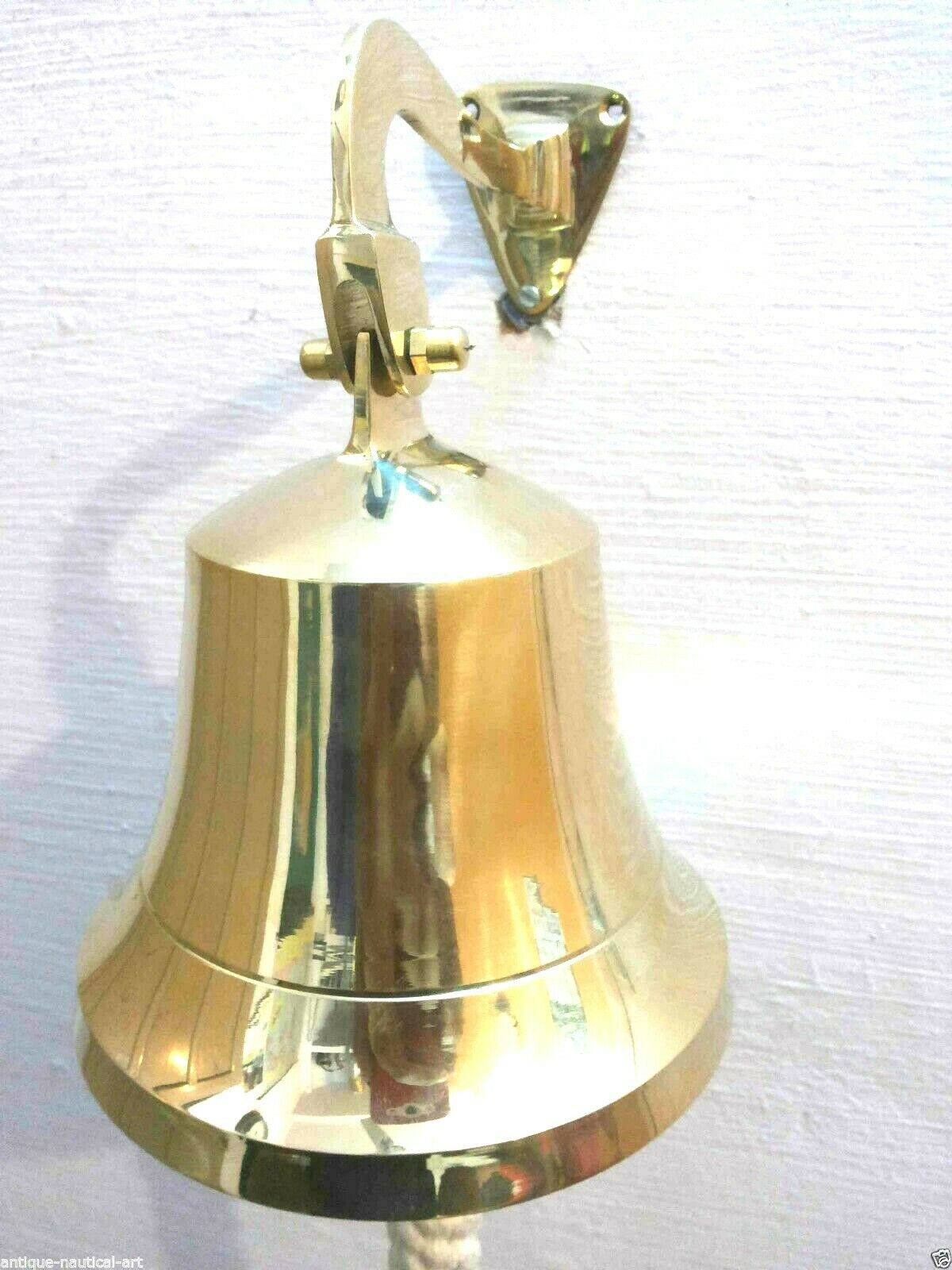 Nautical Brass Ships Wall Bell 15-2 Cm With Mounting Bell Gift