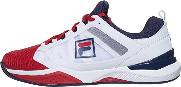 Fila Men's  Speedserve Energized Tennis Shoe,  White/fila Red/fila Navy