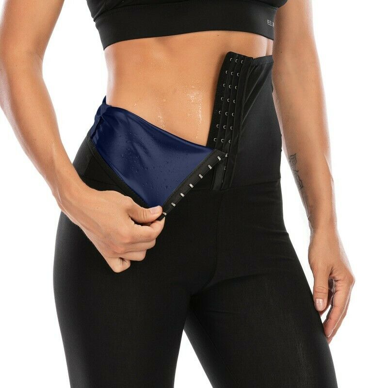 Women High Waisted Leggings Sweat Sauna Pants Thermal Body Shaper Waist Trainer