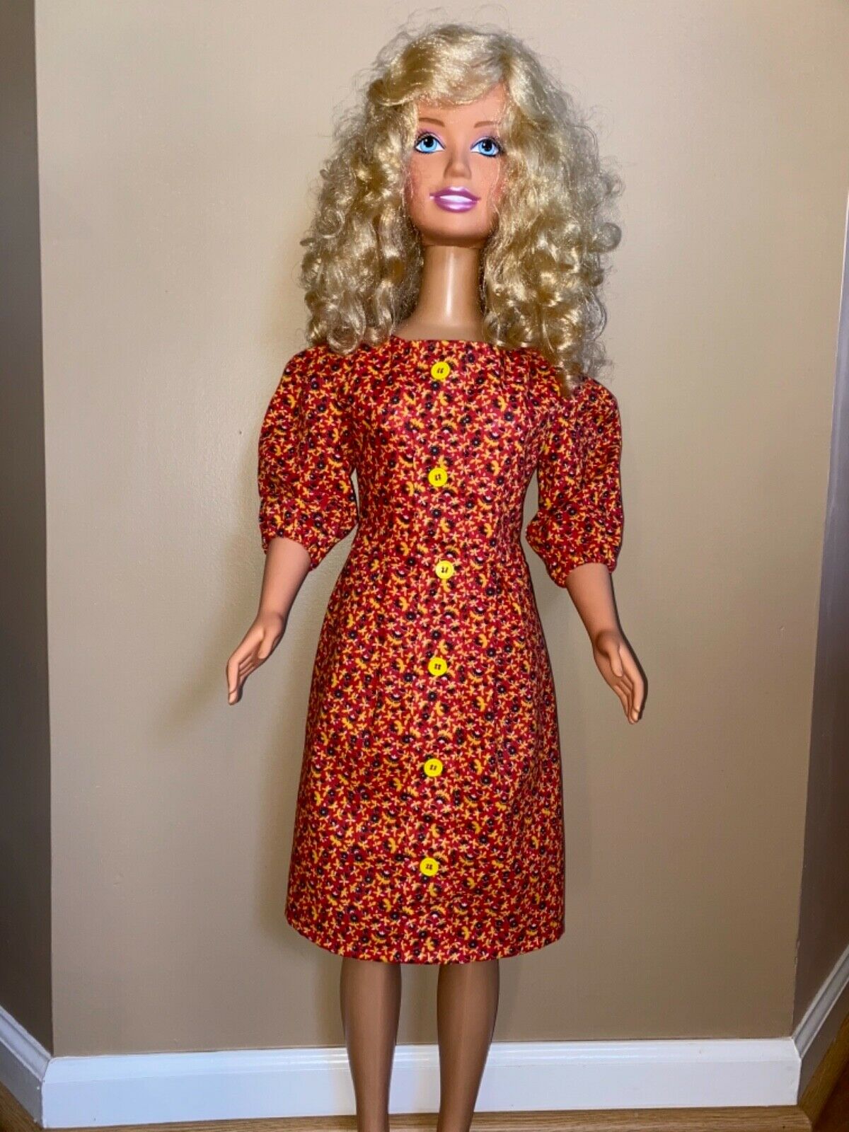 My Size Barbie Clothes- 36 Inch- Fall Fashion School Girls Dress