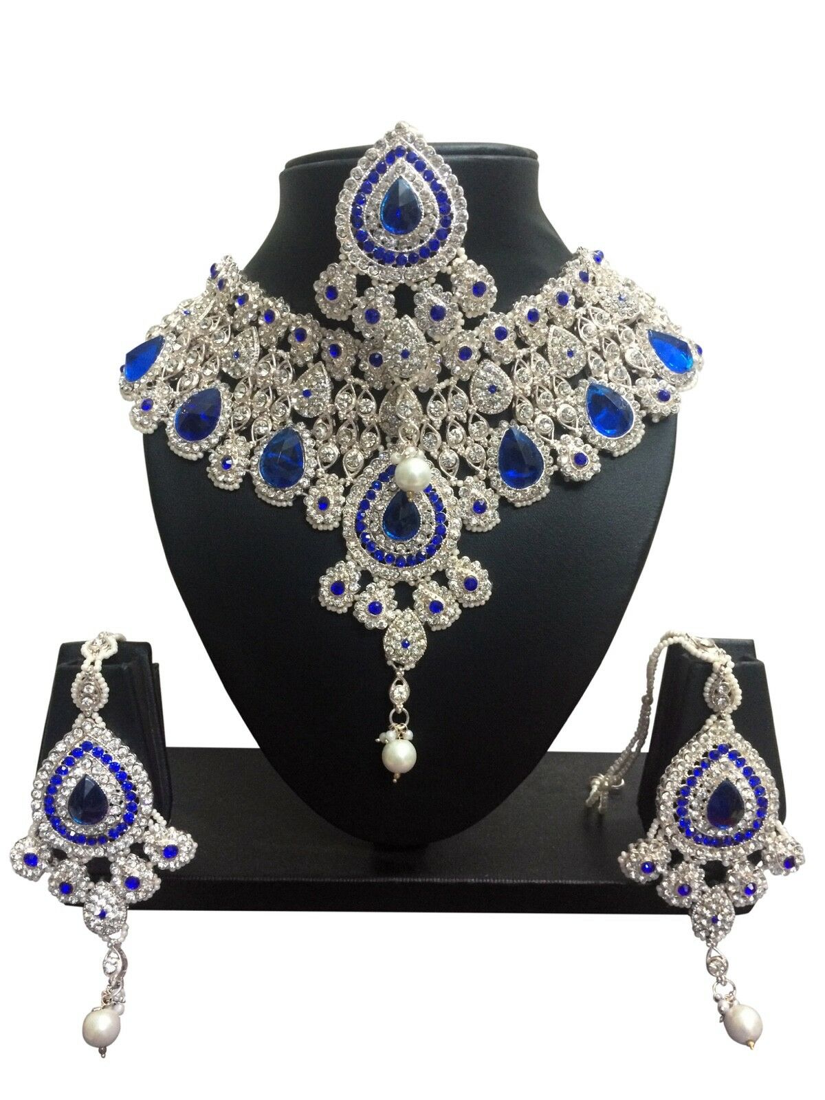 Bollywood Designer Indian Wedding Bridal Party Wear Fashion Jewelry Necklace Set