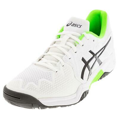 Asics Juniors` Gel-resolution 8 Gs Tennis Shoes White And Green Gecko (    )
