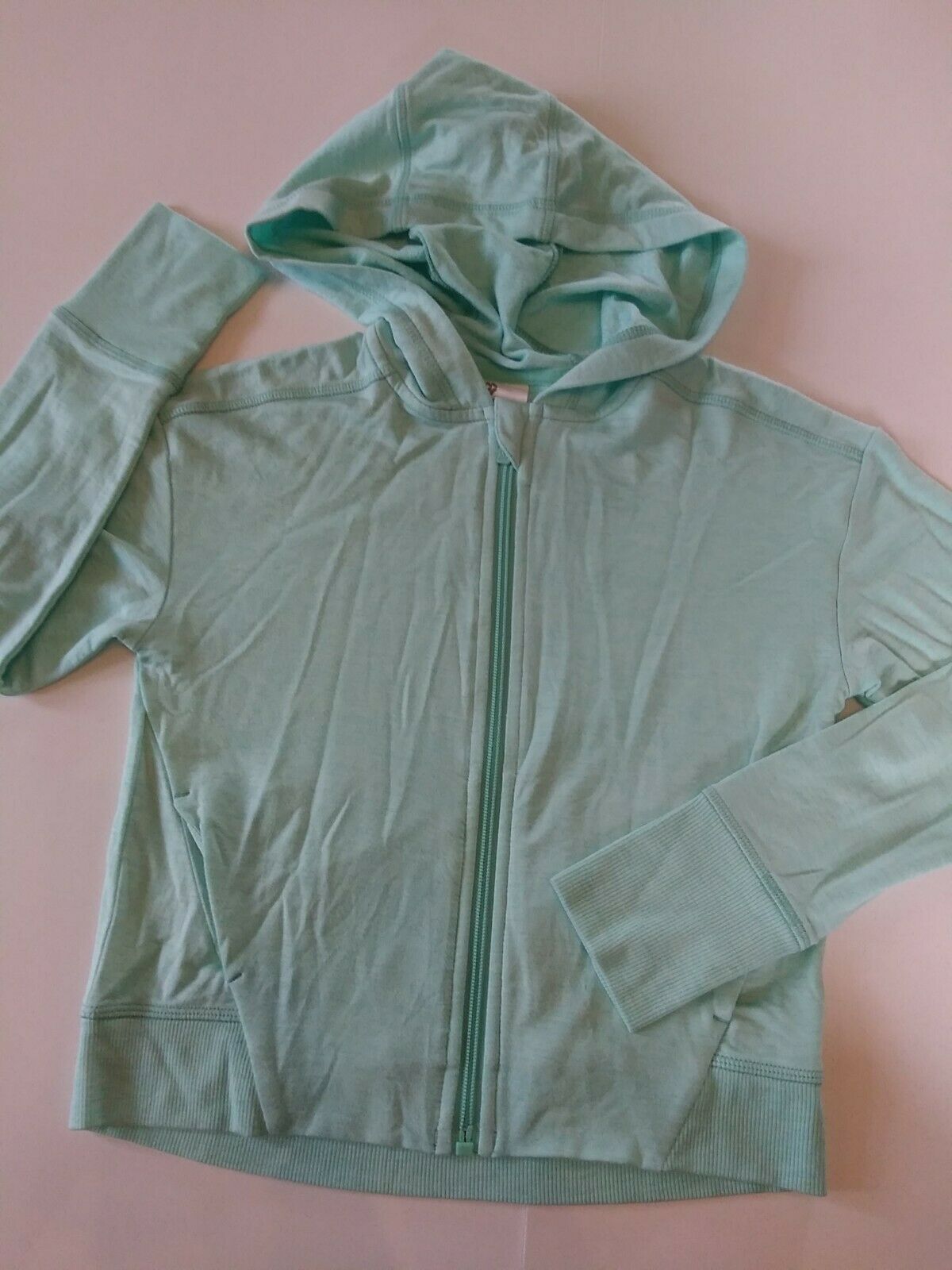 All In Motion Girls Size Small Mint Green. Hooded Lightweight Jacket