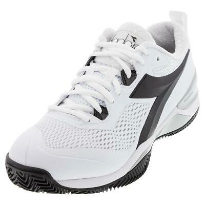 Diadora Women`s Speed Blushield 4 Clay Tennis Shoes White And Black (    )