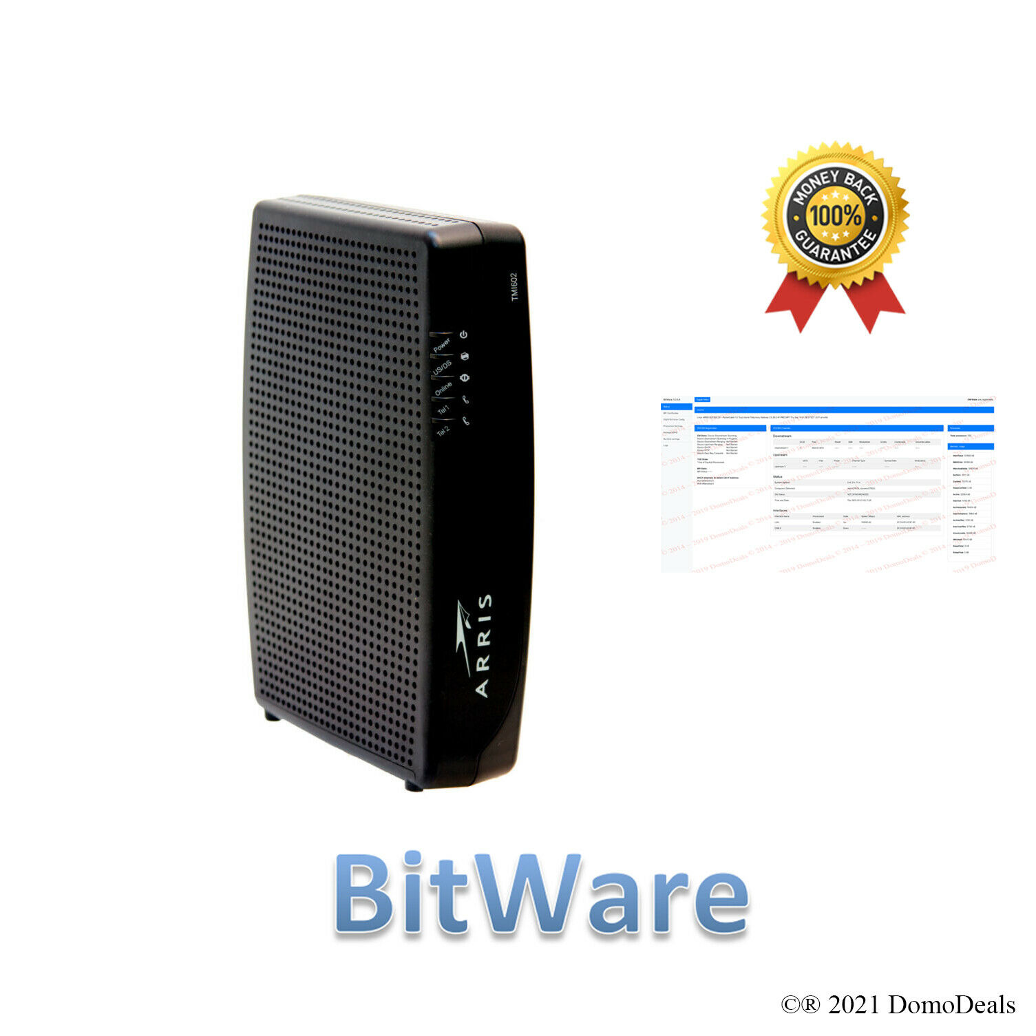 Arris Tm1602 Docsis 3.0 Telephony Cable Modem Premod With Bitware