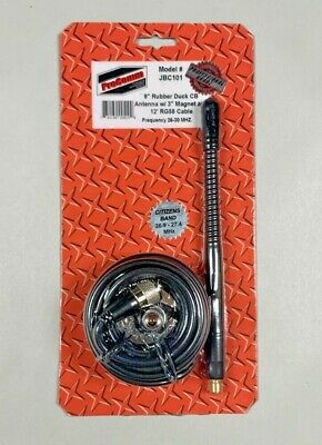 Portable  Magnetic 9" Rubber Duck Magnet Mag Mount Cb Antenna -w Coax