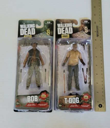 Walking Dead Action Figures Beloved Good Guys Bob, T-dog, Tyreese, Abraham