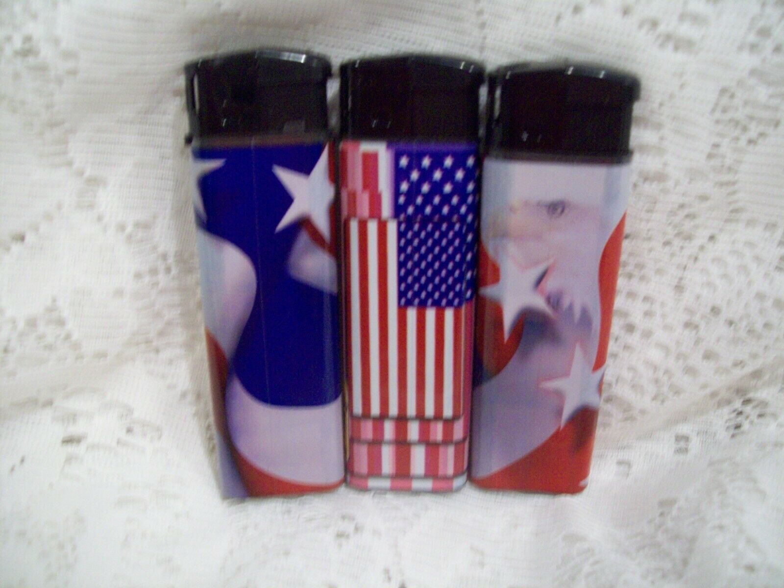 Refillable American Flag Lighters