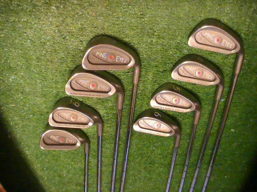 Ping Eye 2 Square Groove Ladies Iron Set 2-9+sw Red Dot Zz Lite Shafts